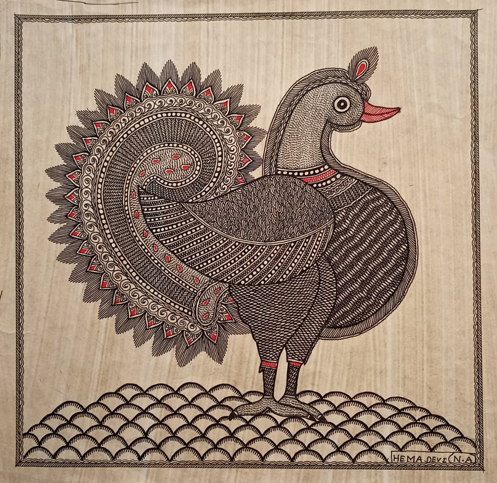 Hema Devi Traditional Madhubani And Papier Mache Folk Artist